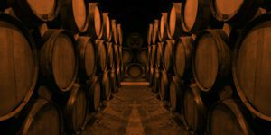 Cognac,Barrels,In,The,Cellar