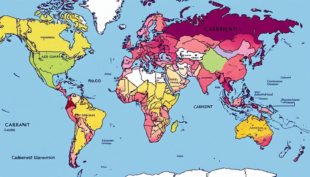 Principales países productores de Cabernet Sauvignon Principales países productores de Cabernet Sauvignon