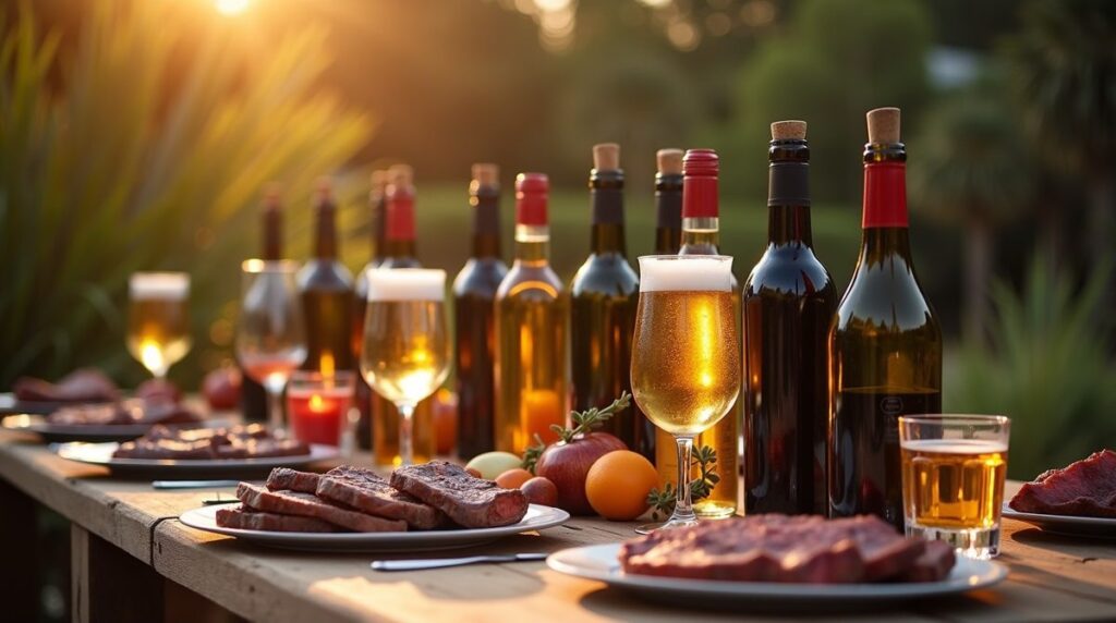 Mesa de fiesta con bebidas para 50 personas