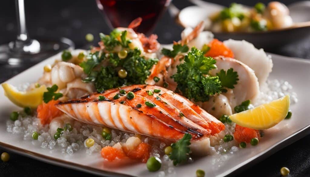 mariscos a la plancha o vapor