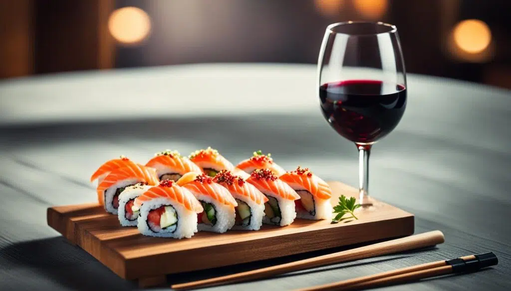 momentos para disfrutar sushi y vino