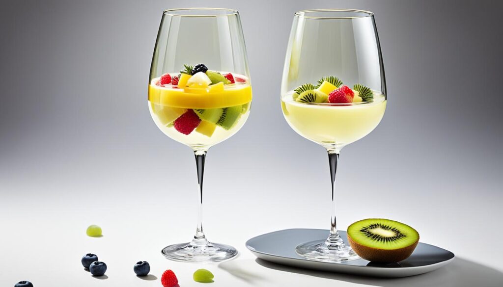 vino blanco y postre frutal vino blanco y postre frutal