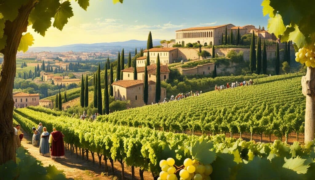 vino en el imperio romano