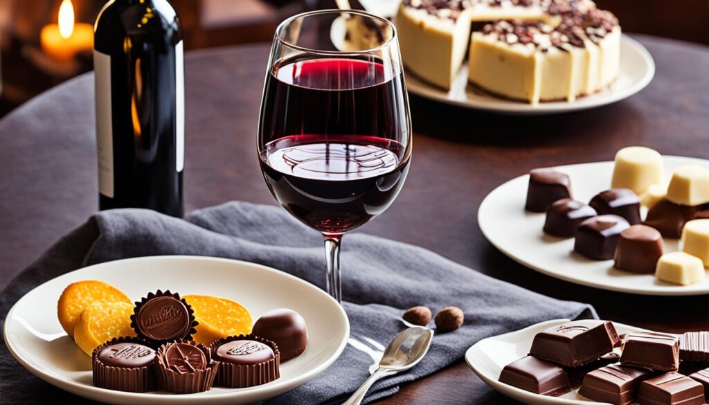 vino y chocolate