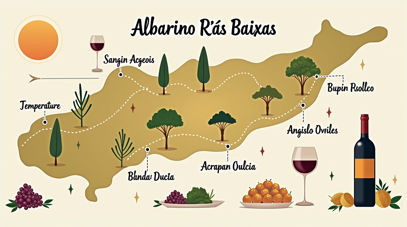 albariño rías baixas diagrama explicativo