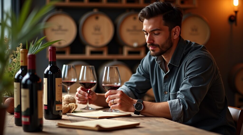 Cómo catar un Malbec argentino paso a paso — ilustración