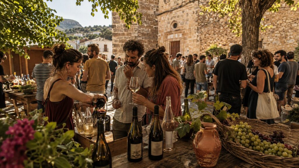 4th natural wine fair in Pego (Alicante) - ilustracion
