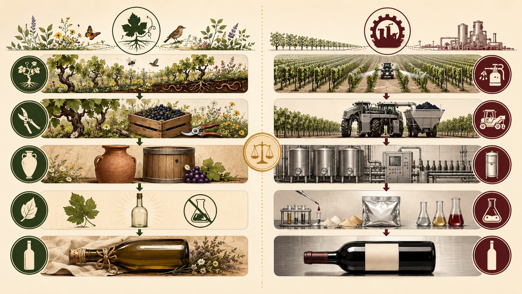 feria de vino natural pego diagrama explicativo