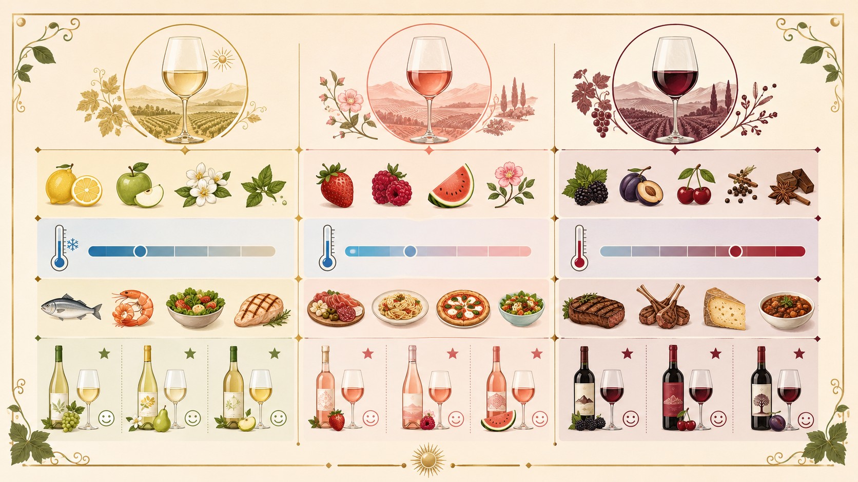 primera vez bebiendo vino diagrama explicativo