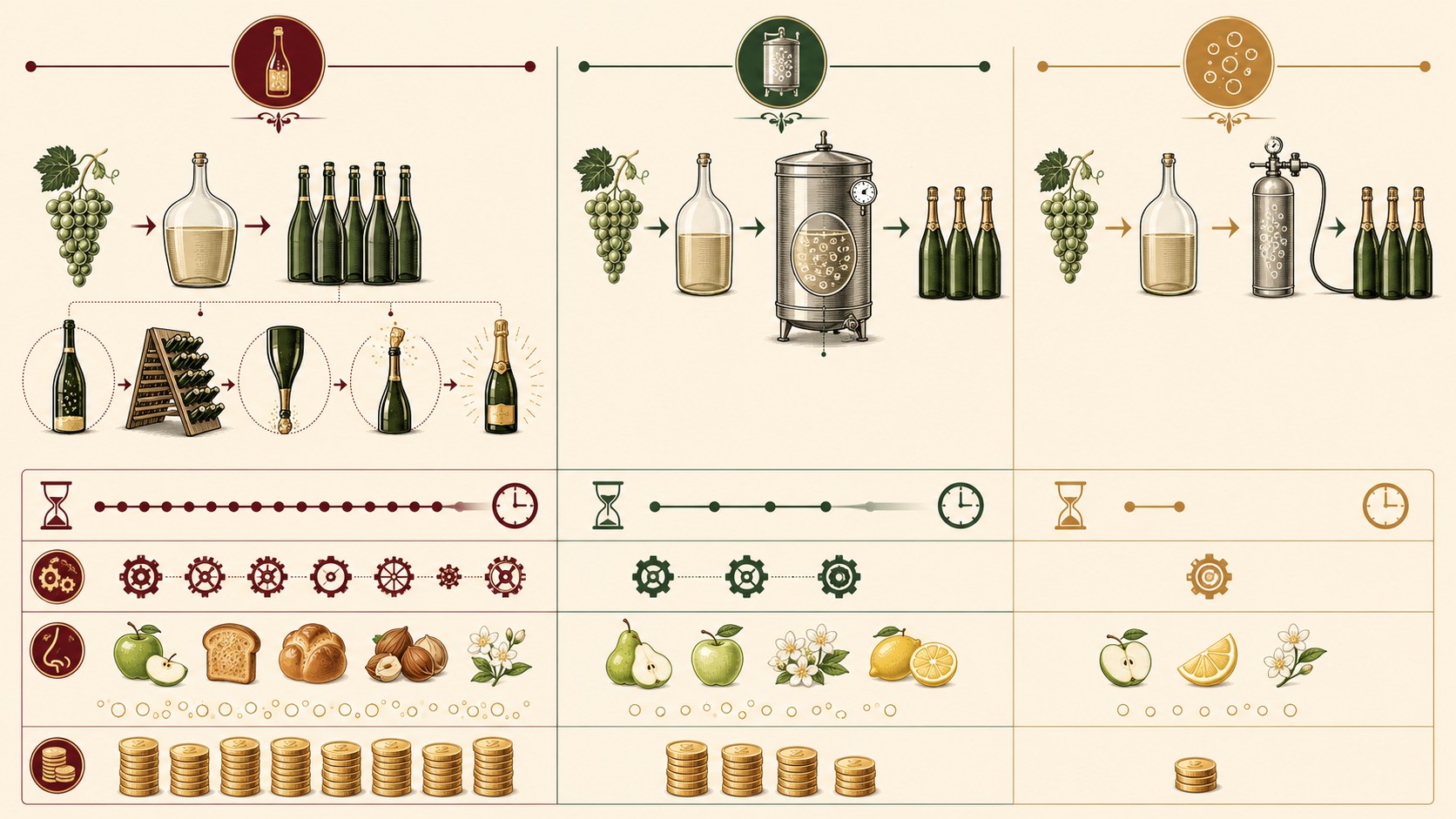 prosecco superiore docg valdobbiadene diagrama explicativo