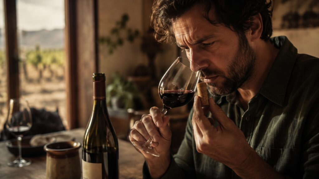 Vino con olor a corcho: cómo detectarlo y qué hacer - ilustracion
