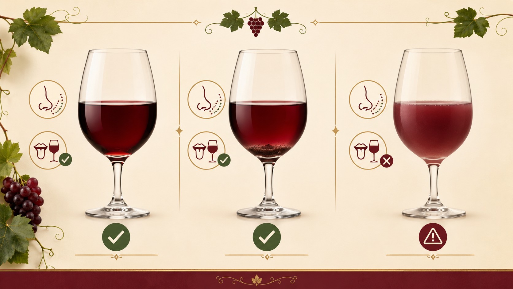 Vino turbio: ¿cuándo preocuparse de verdad? 1 vino turbio cuándo preocuparse diagrama explicativo