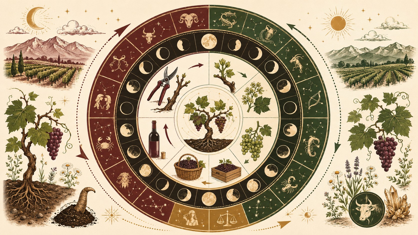 vinos biodinámicos mendoza diagrama explicativo