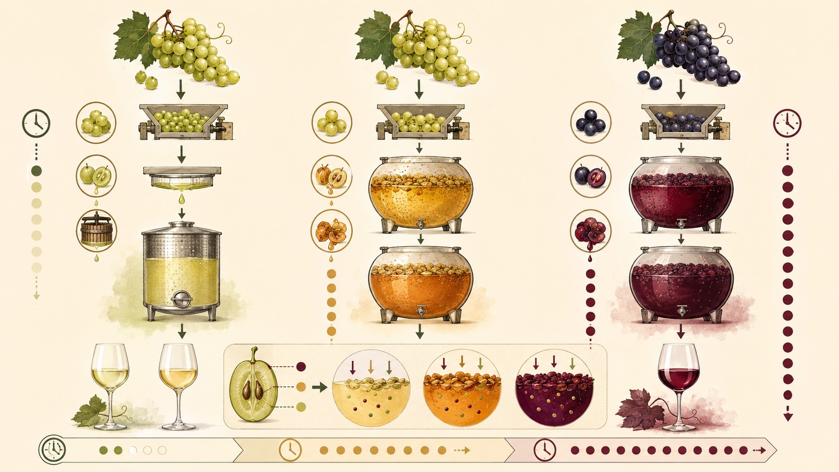 Vinos Orange Argentinos: Qué Son y Cuáles Probar 1 vinos orange argentinos diagrama explicativo