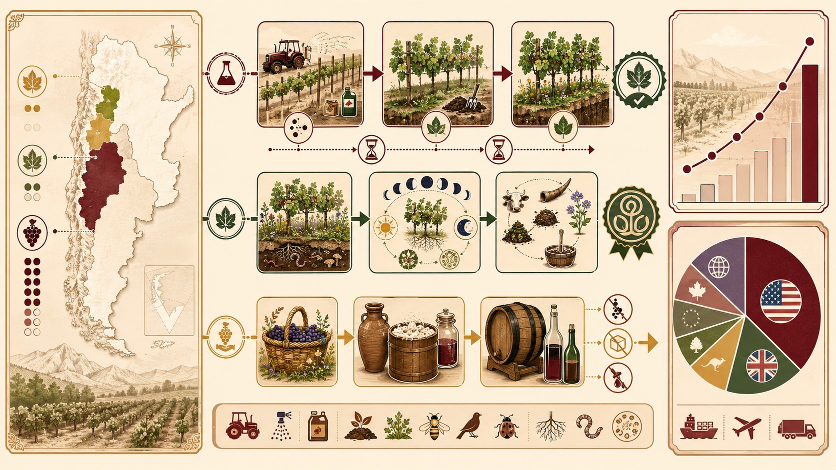 vinos orgánicos argentinos diagrama explicativo