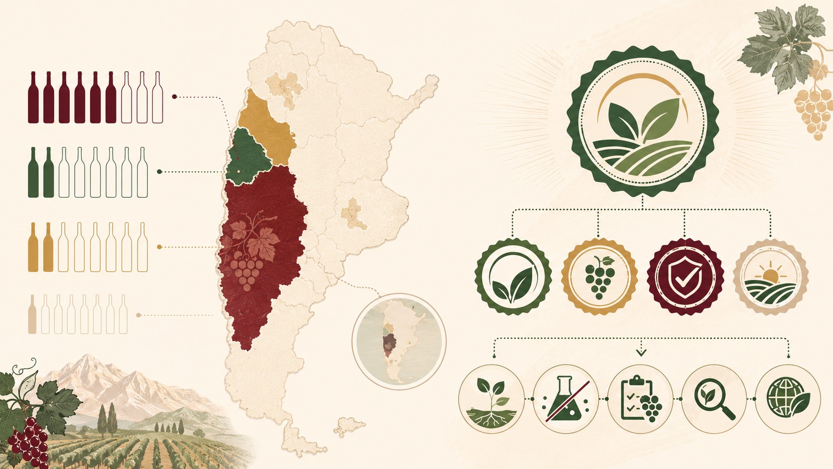vinos orgánicos argentinos diagrama explicativo