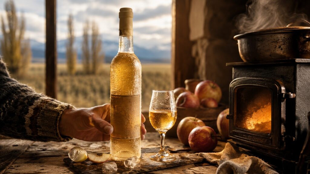 Should I avoid getting ice wine very hot? (actually ice apple wine) - ilustracion