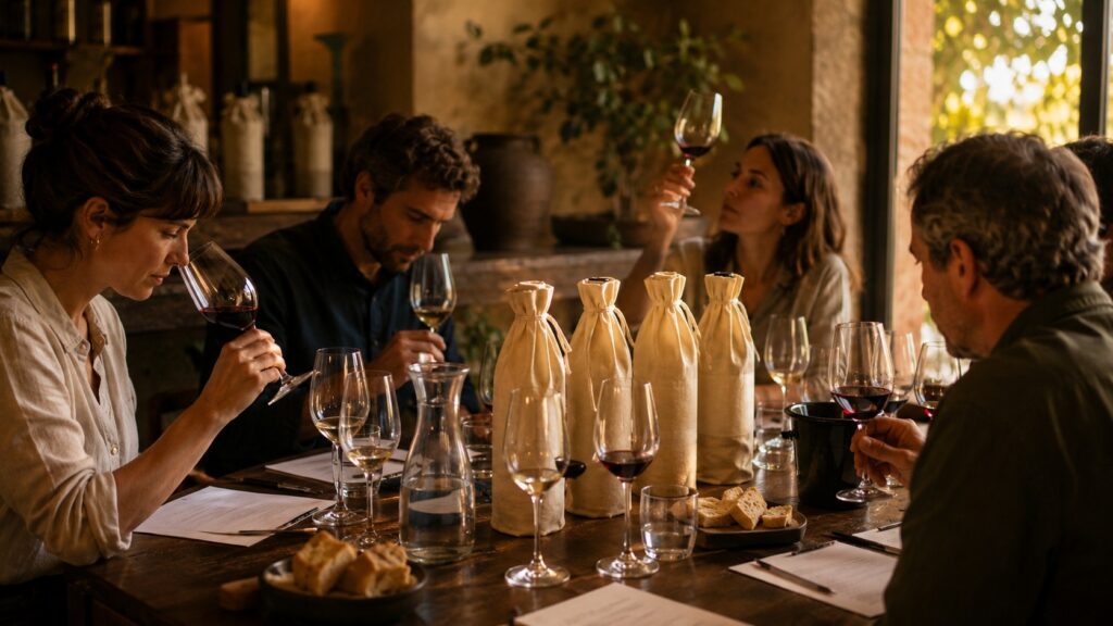 Hosting a Blind Wine Tasting - ilustracion