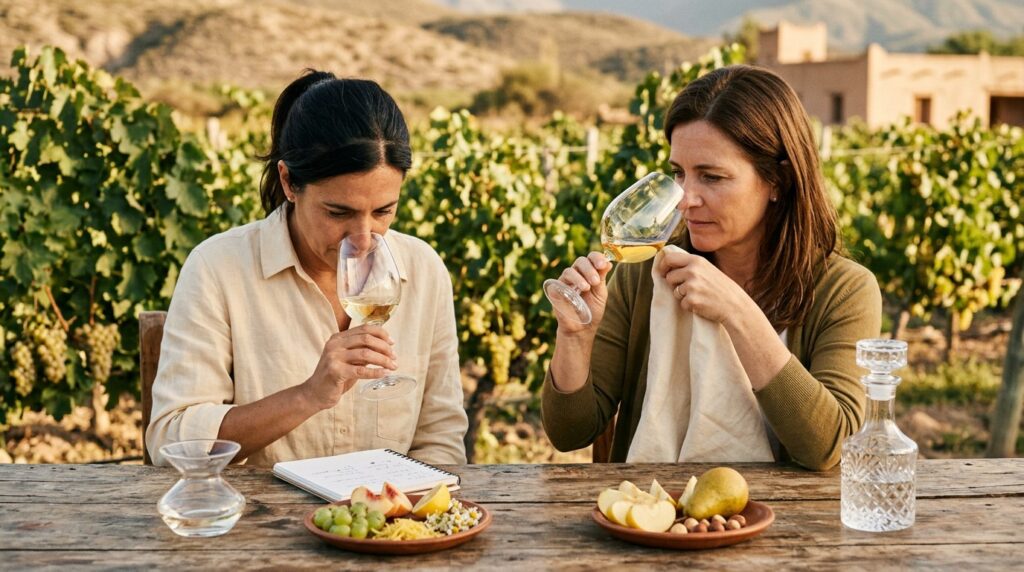 Guía de cata para vinos blancos argentinos: de Torrontés a Chardonnay - ilustracion