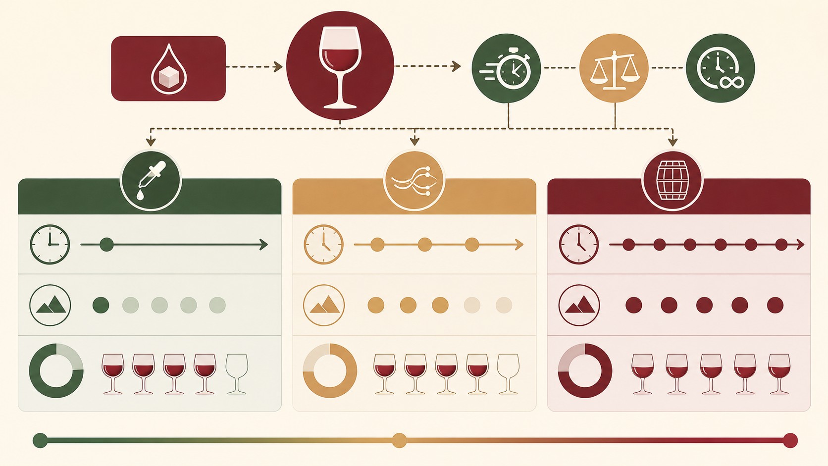 Vino tinto muy dulce: cómo arreglarlo 1 cómo corregir vino muy dulce diagrama explicativo