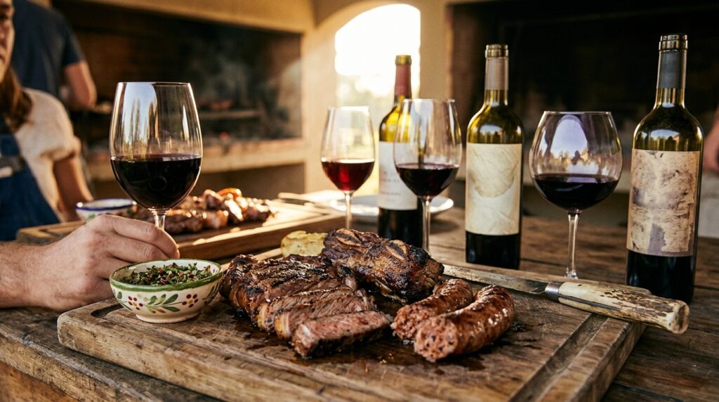 Los mejores vinos argentinos para acompañar un asado: guía de maridaje 2026 - ilustracion