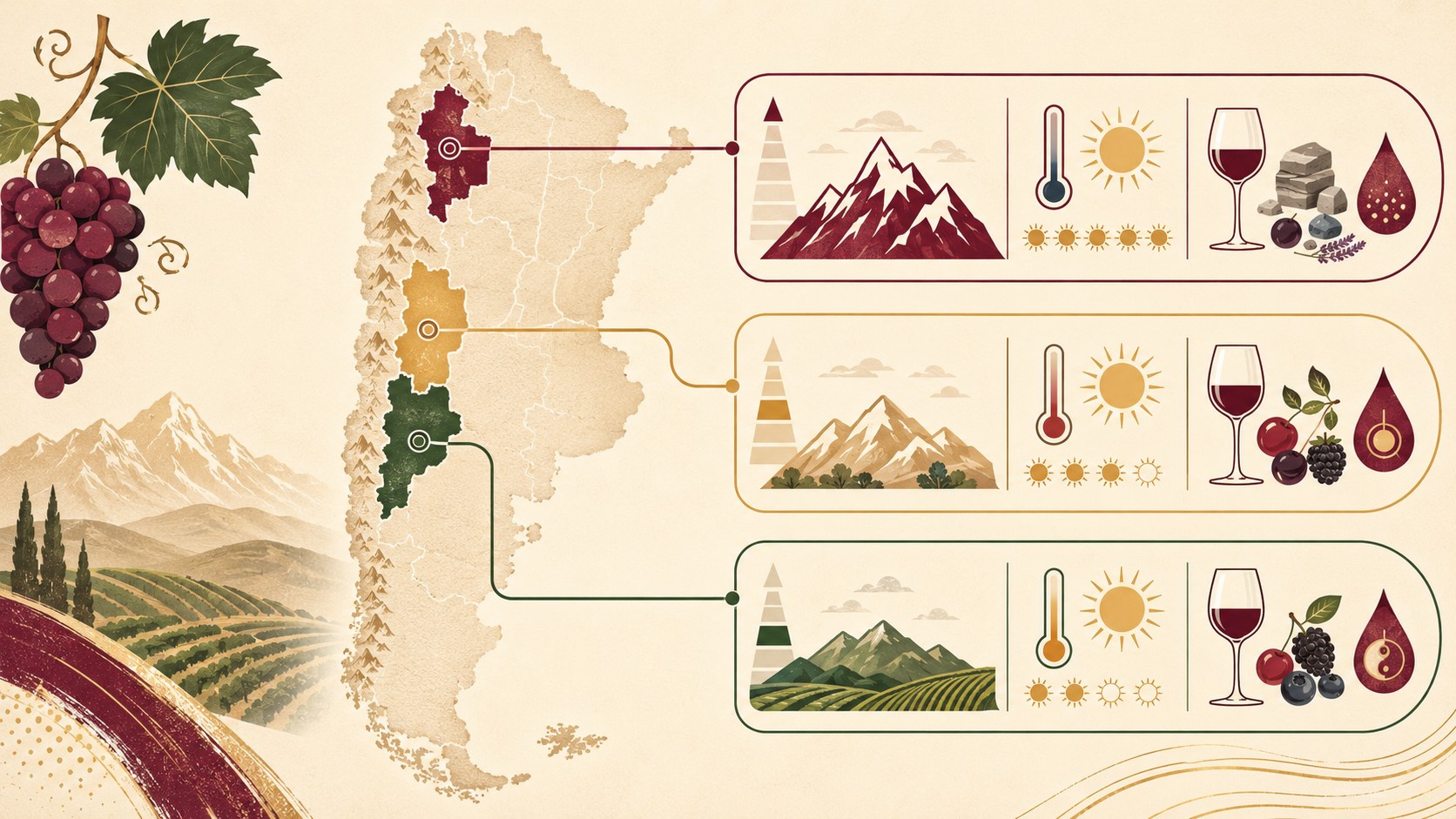 Malbec argentino: historia, regiones y cómo elegirlo 1 malbec argentino diagrama explicativo