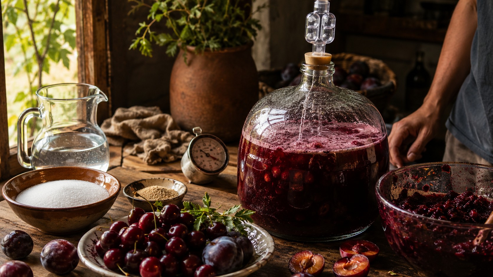 Does this cherry plum wine recipe sound right? - ilustracion