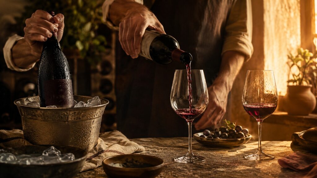 Vino demasiado frío o caliente: cómo arreglarlo - ilustracion