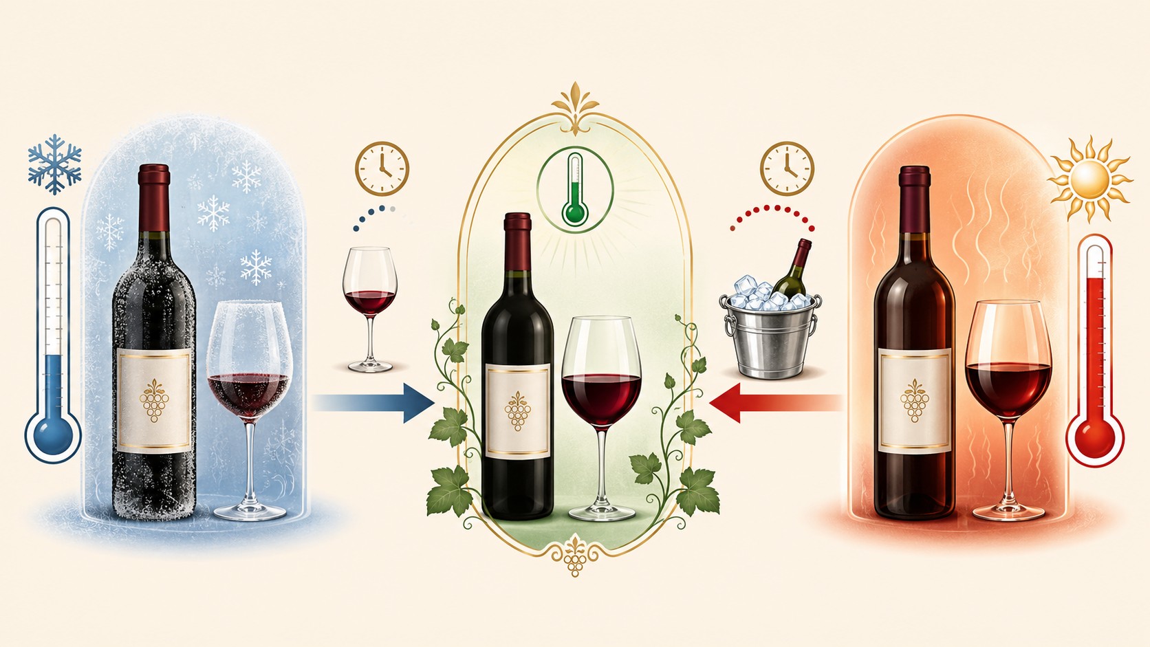 temperatura vino diagrama explicativo