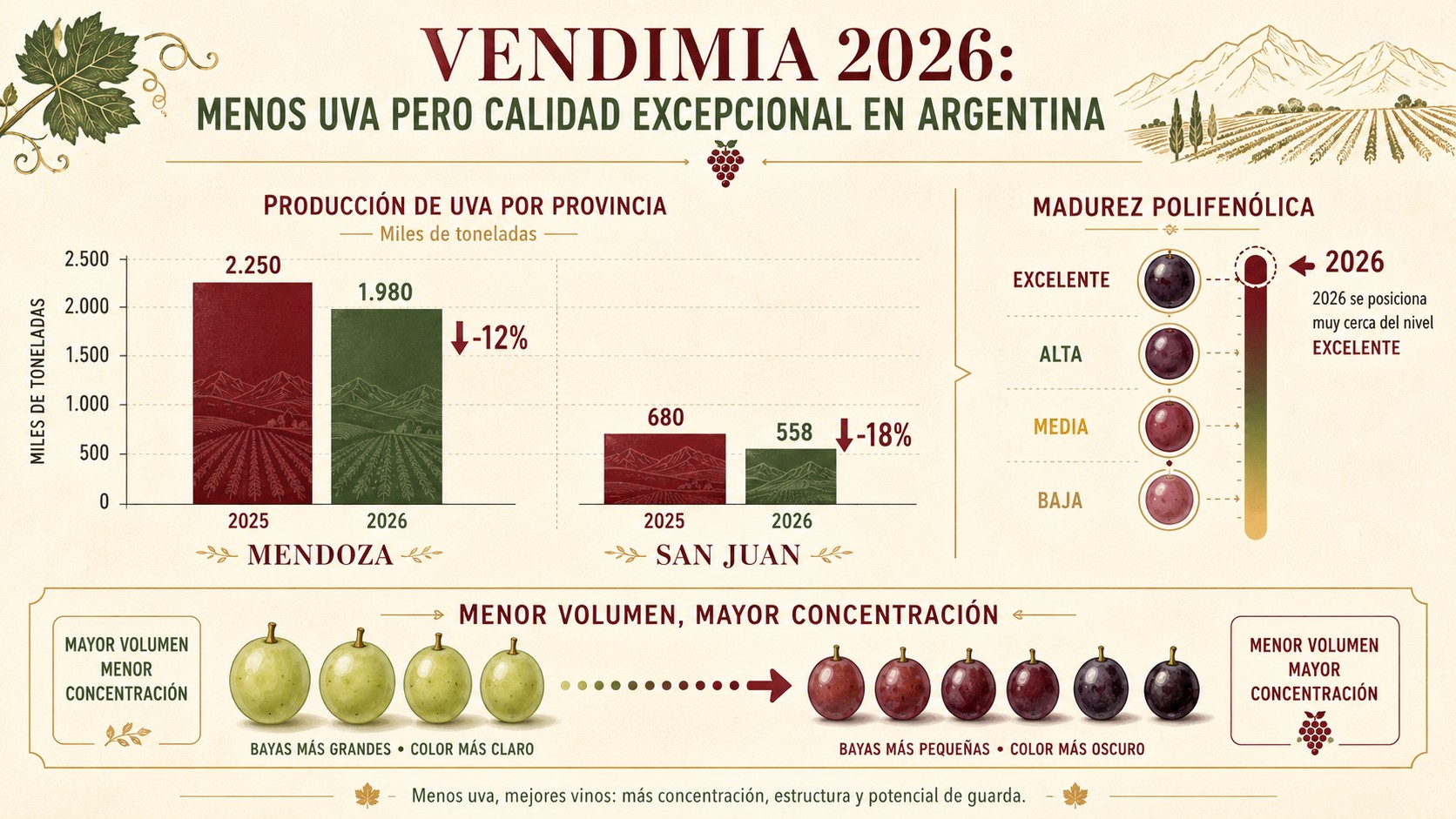 vendimia 2026 argentina diagrama explicativo