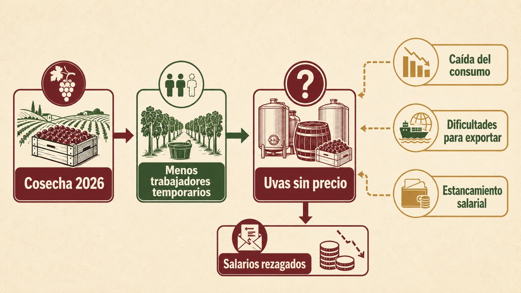 crisis vitivinícola diagrama explicativo