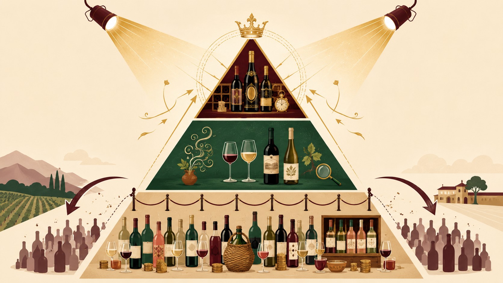 esnobismo del vino diagrama explicativo