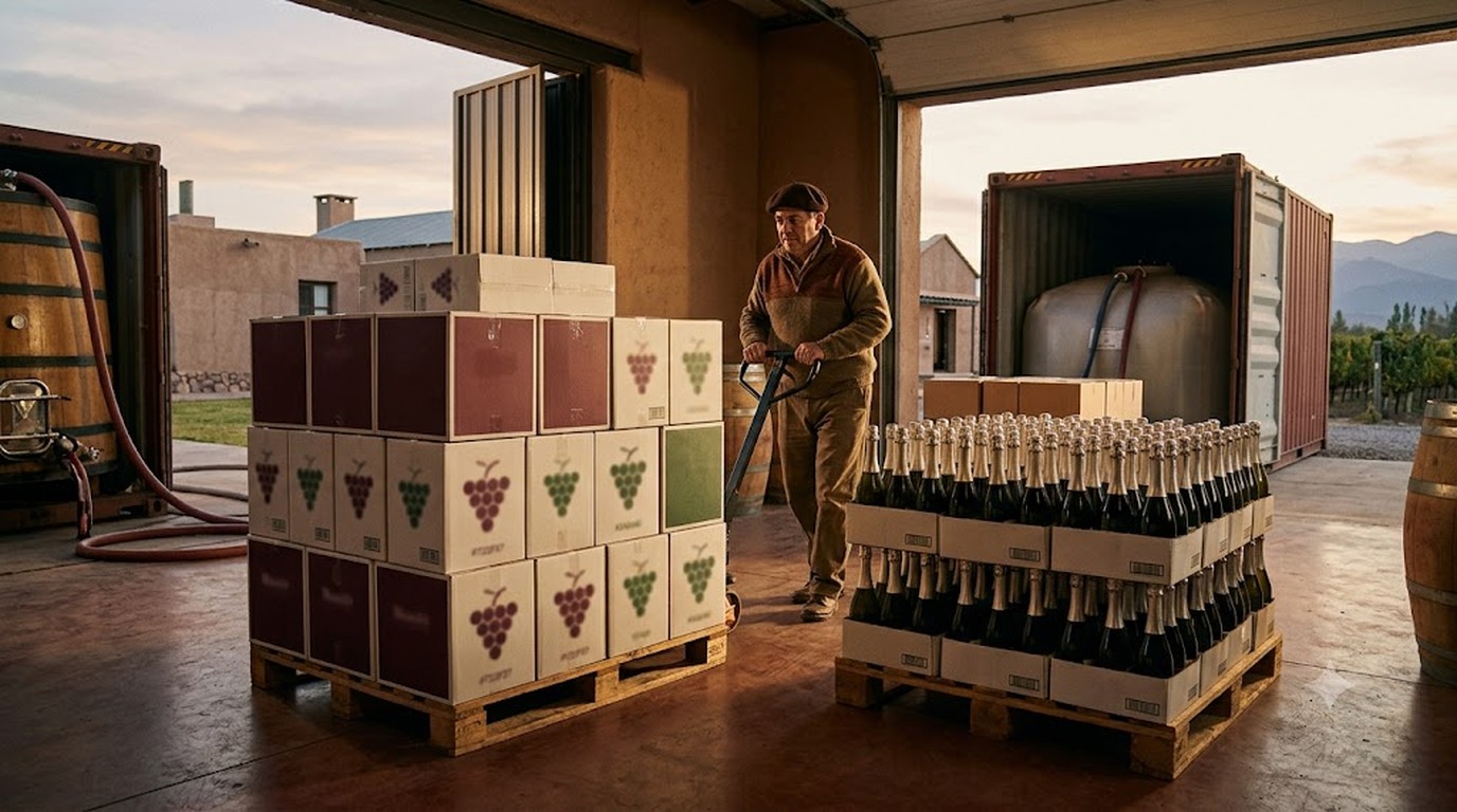 Vino argentino: +14,2% en exportaciones en 2026 – ilustracion Vino argentino: +14,2% en exportaciones en 2026 - ilustracion