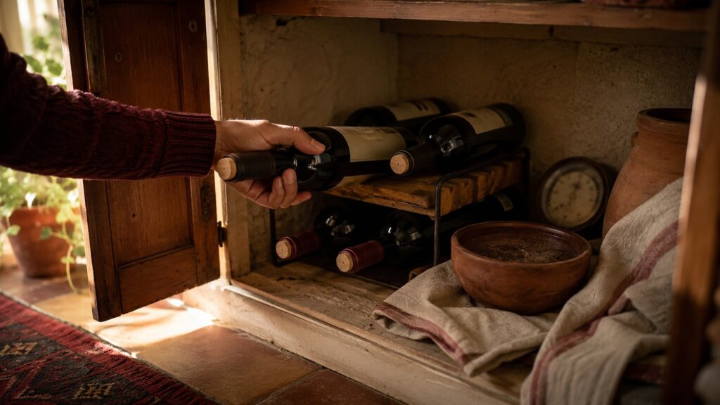 Cómo guardar vino en casa sin bodega en 2026 - ilustracion