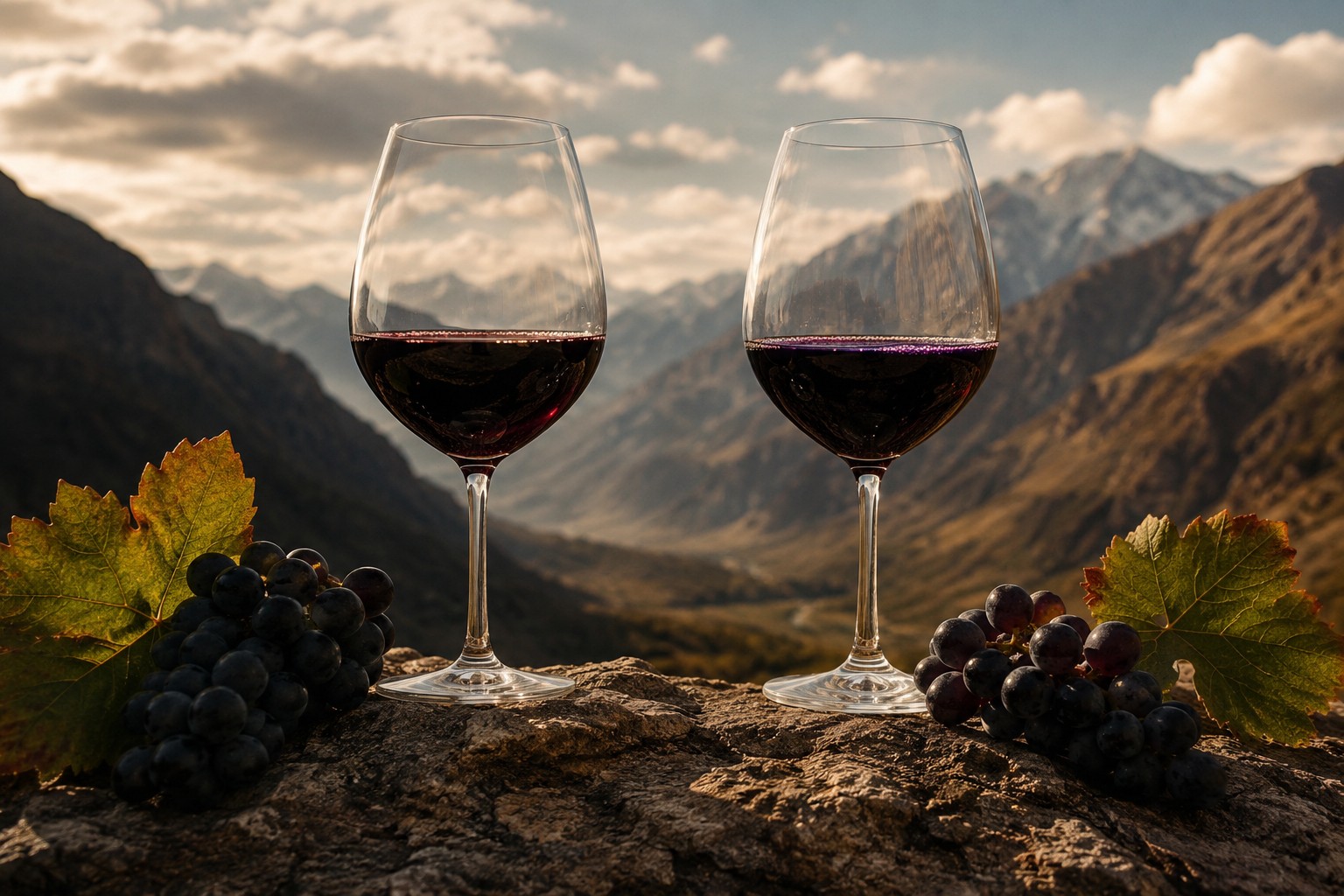 Altura vs frescura: Malbec de altura en Argentina – ilustracion Altura vs frescura: Malbec de altura en Argentina - ilustracion