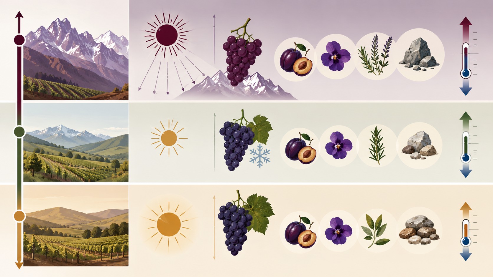 malbec de altura argentina diagrama explicativo
