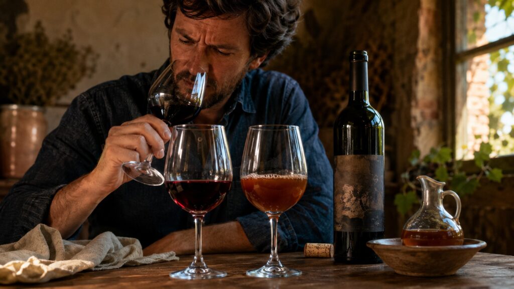 Vino avinagrado: causas y qué podés hacer - ilustracion