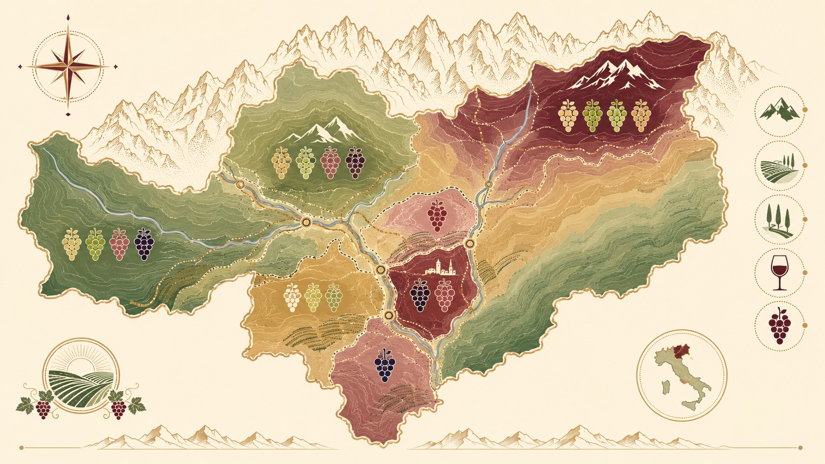 vinos alto adige italia diagrama explicativo