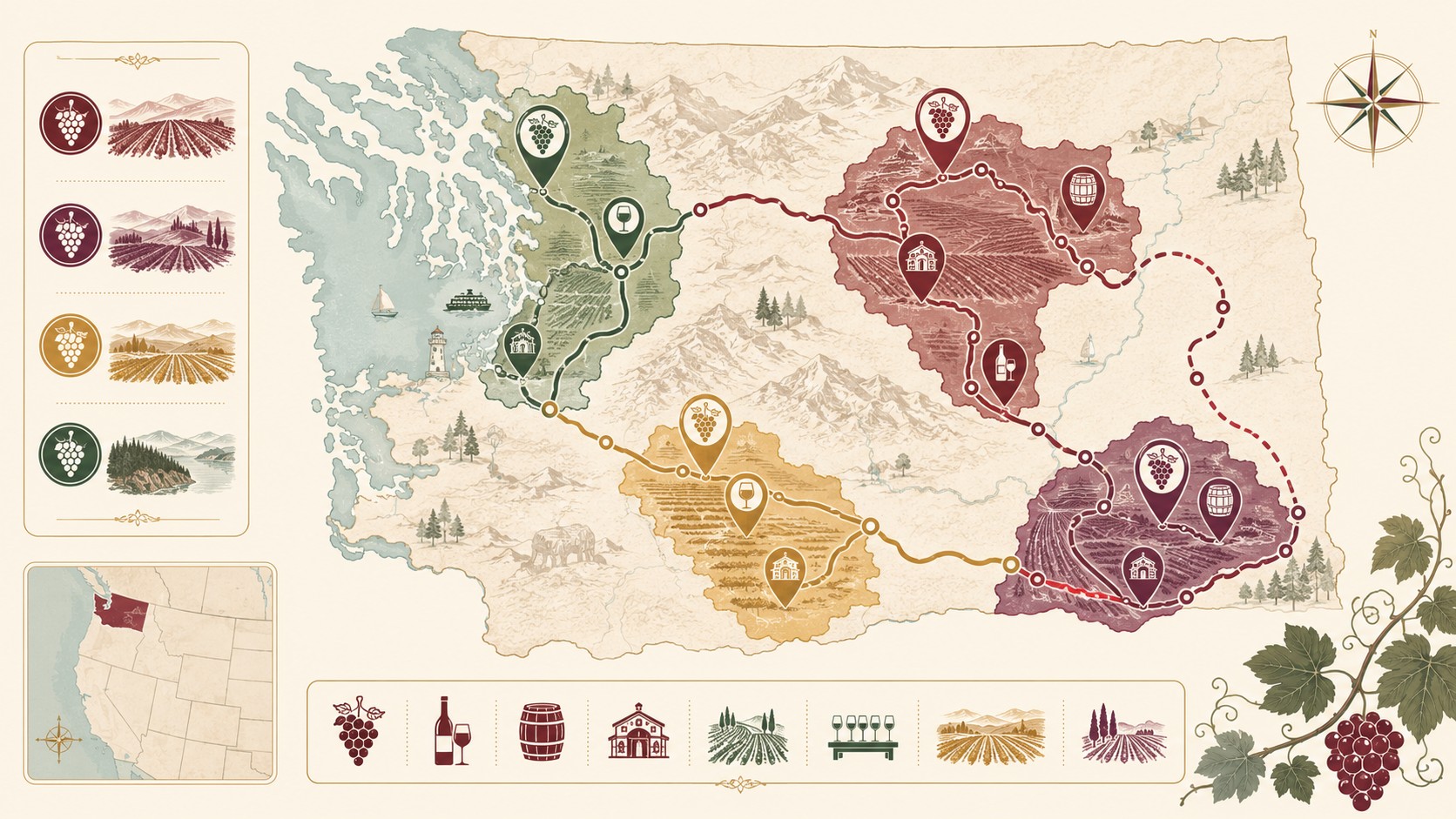 vinos de washington diagrama explicativo