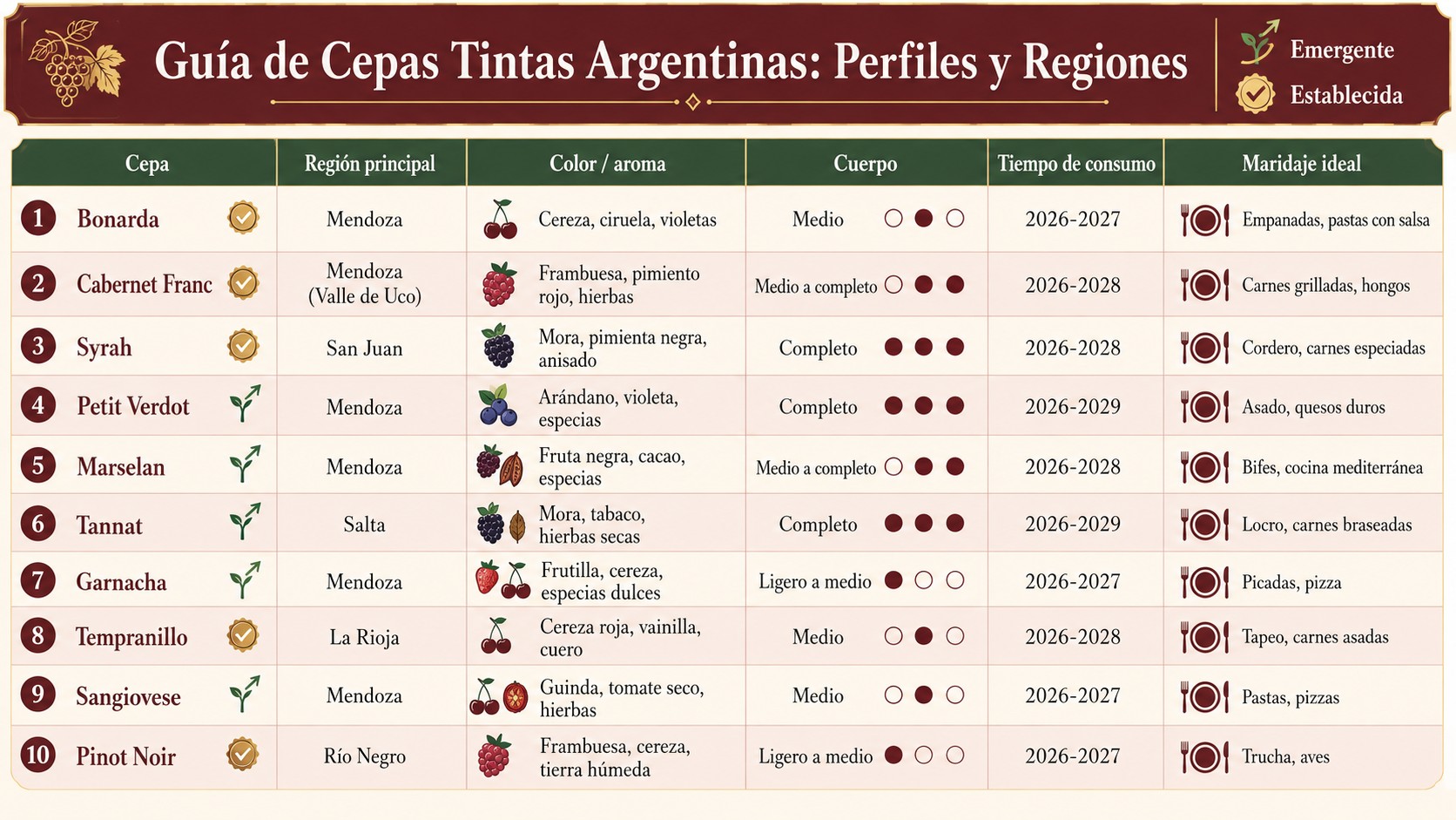 cepas tintas argentinas diagrama explicativo