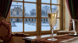 Champagne Cristal Origen: Historia del Espumante de Lujo creado para el Zar Alejandro II 2 Champagne Cristal Origen: Historia del Espumante de Lujo creado para el Zar Alejandro II - Una copa de cristal fino con champagne dorado frente a una
