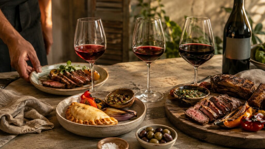 Qué comer con Malbec: maridaje por estilo (guía 2026) - ilustracion