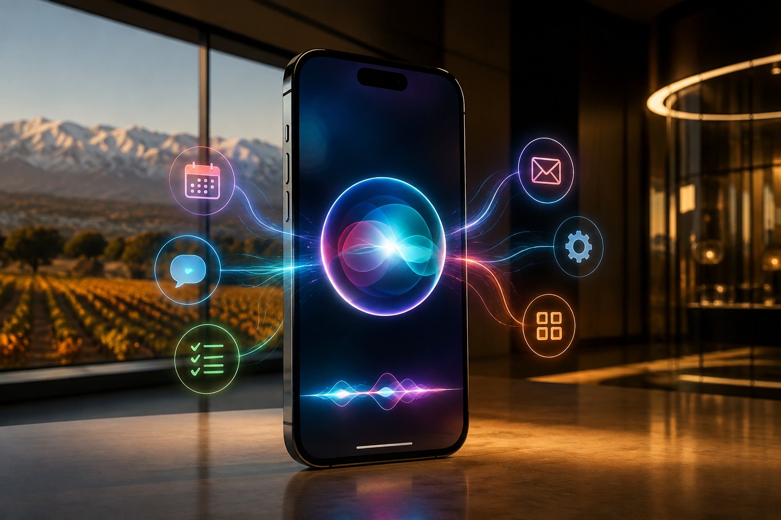 Siri AI iOS 27: qué es, cuándo llega y cómo funciona – ilustracion Siri AI iOS 27: qué es, cuándo llega y cómo funciona - ilustracion