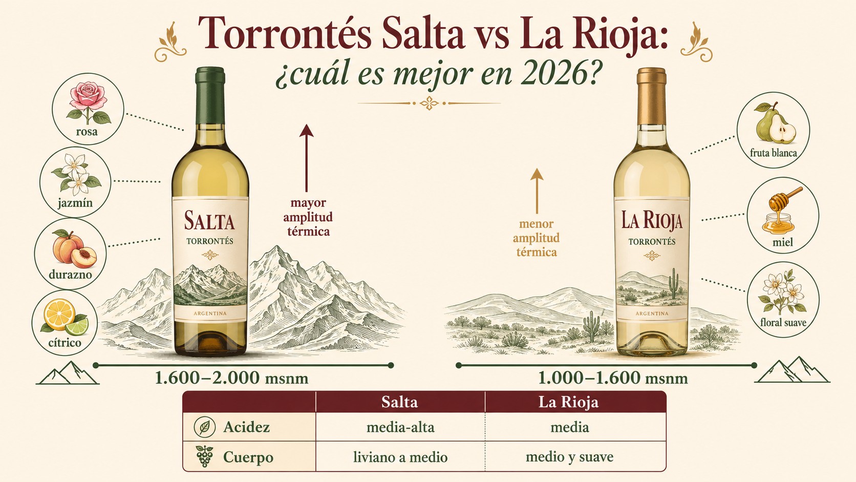 torrontés salta vs la rioja diagrama explicativo
