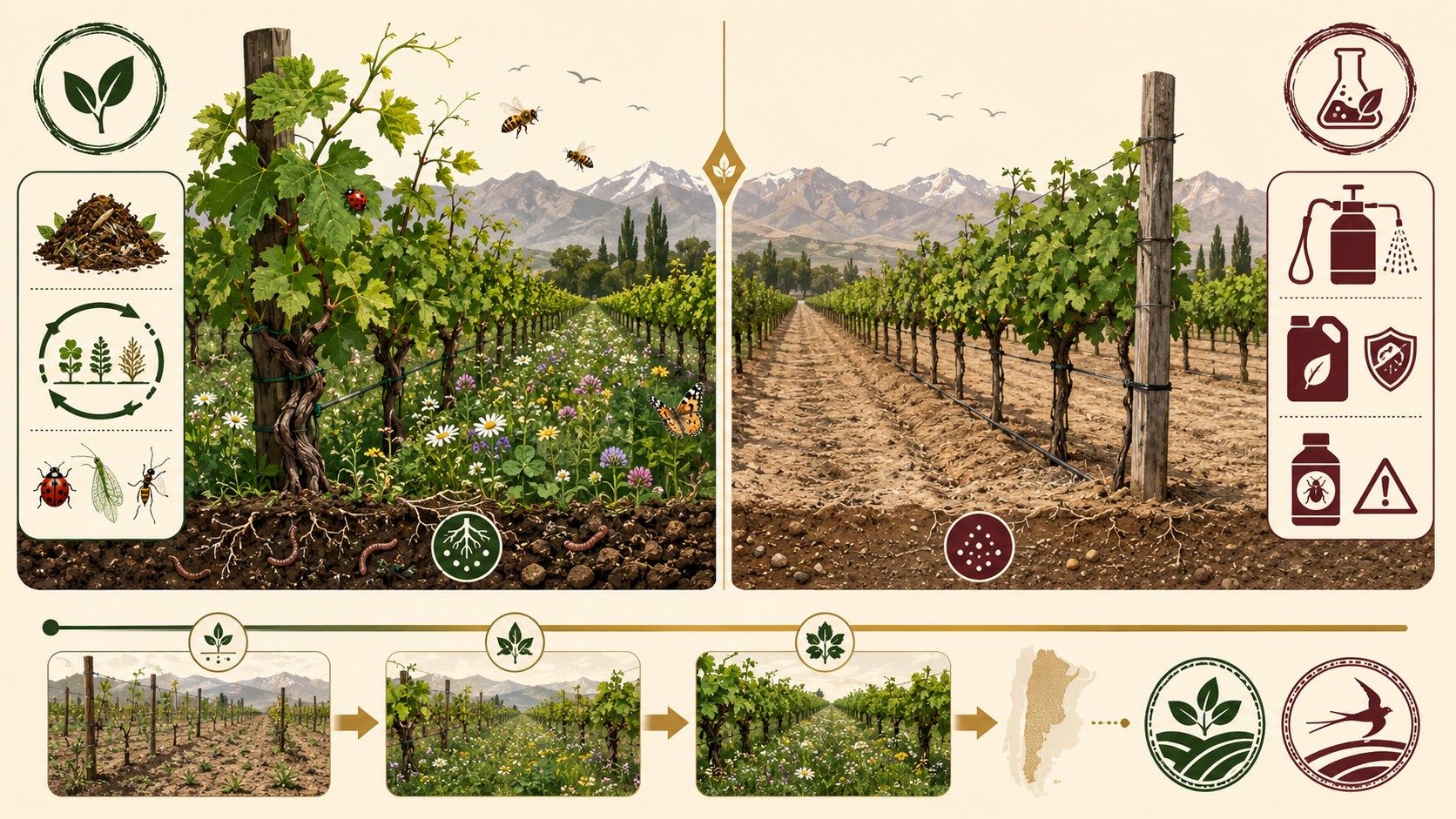 vinos orgánicos argentina diagrama explicativo