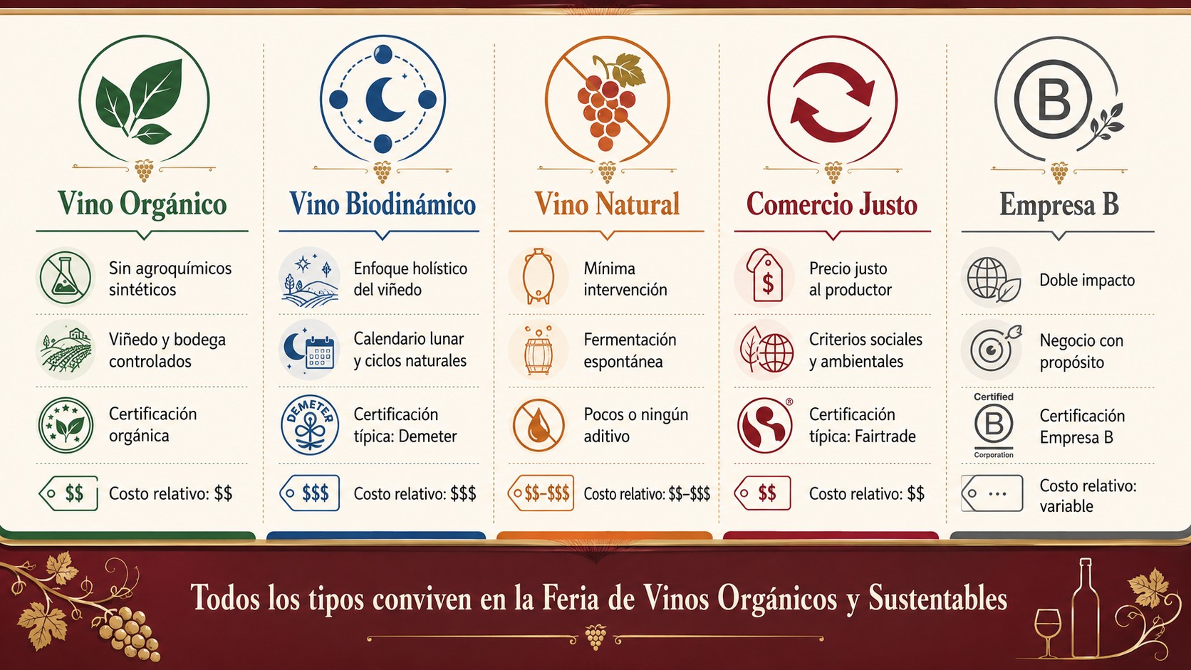 Vinos sin filtrar: Descubre estos vinos naturales y únicos 1 feria vinos orgánicos buenos aires diagrama explicativo