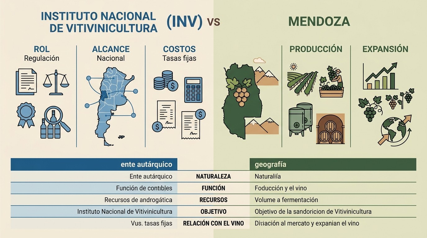 instituto nacional de vitivinicultura (inv) vs mendoza tabla comparativa