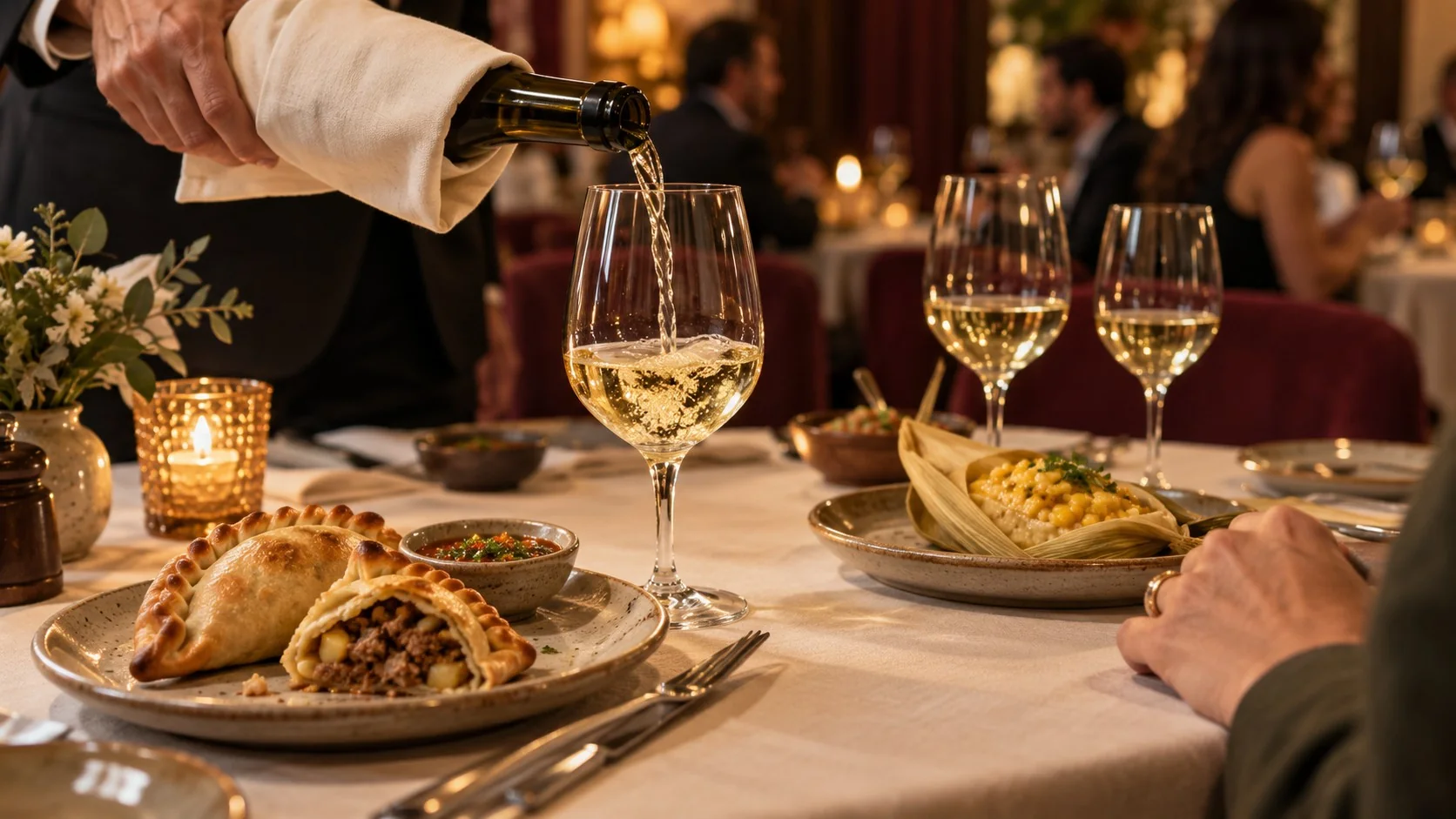 Cena maridaje Oviedo Salta: Torrontés de altura - ilustracion