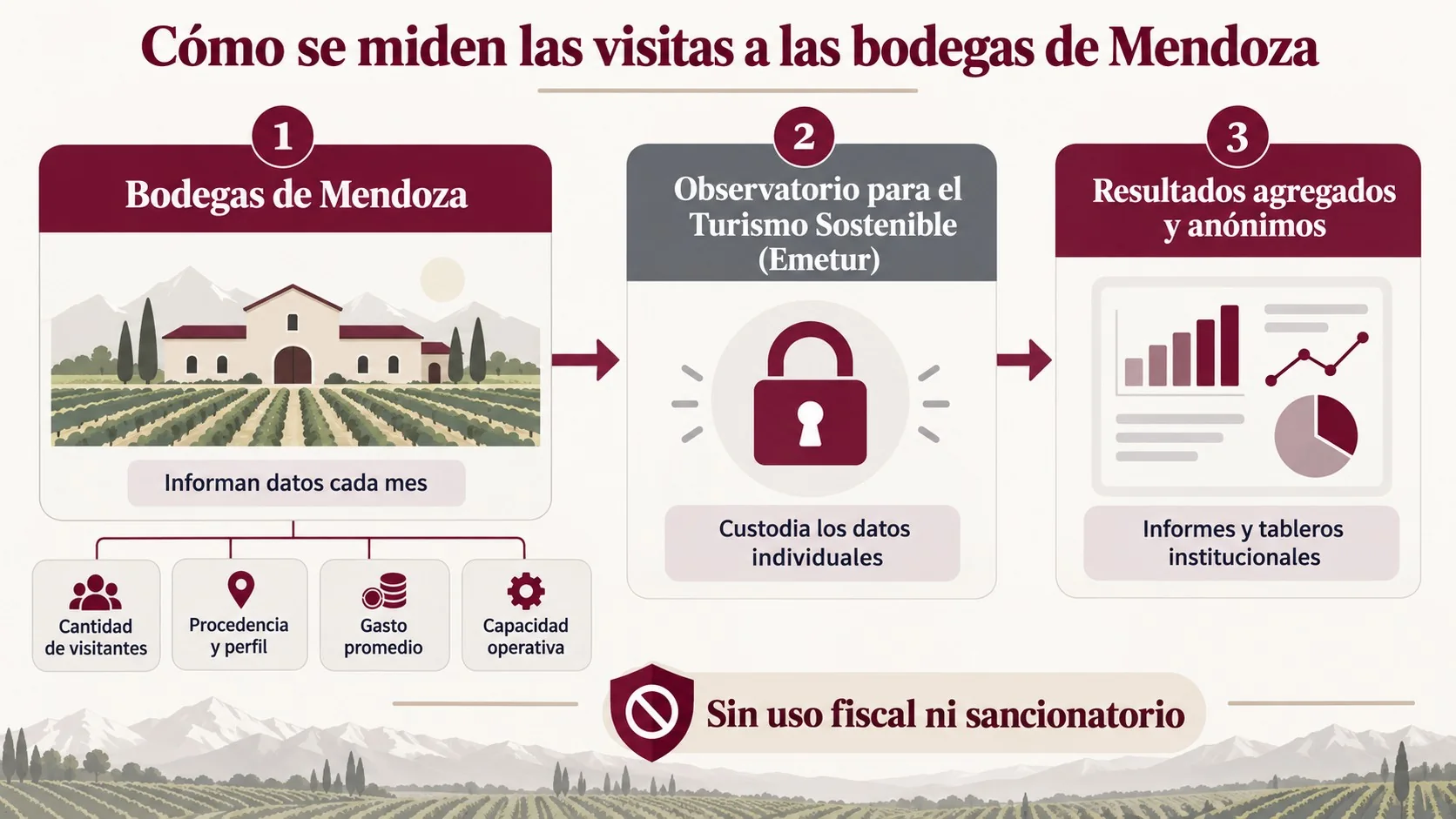 enoturismo mendoza diagrama explicativo