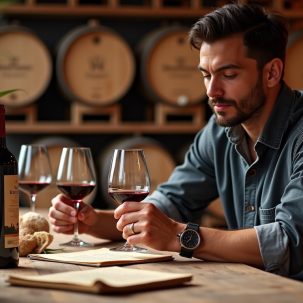 Cómo catar un Malbec argentino paso a paso — ilustración